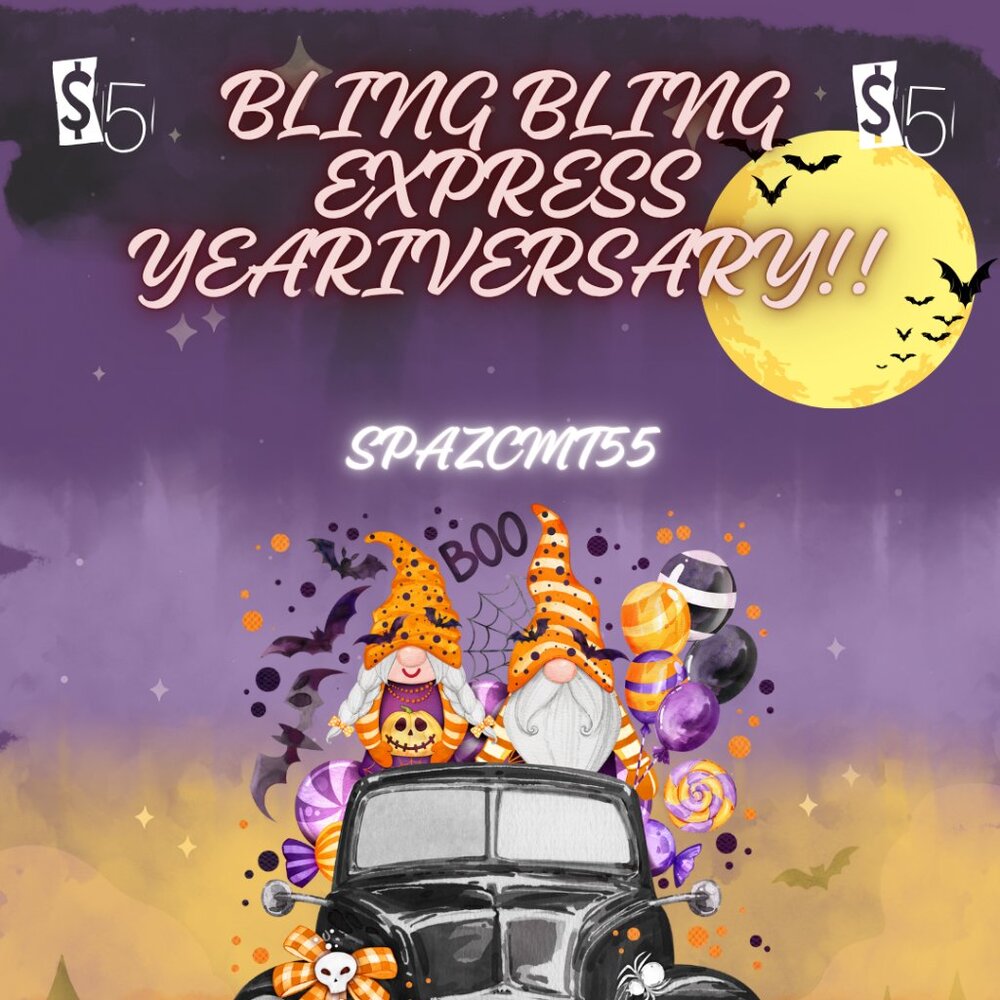 $5 BLING BLING YEARIVERSARY